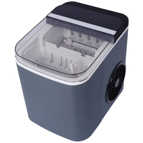 US Local Ice Maker Countertop, Portable Ice Machine, Self-Cleaning Ice Makers With Basket And Scoop, 9 Cubes In 6 Mins, 26 Lbs Per Day, Ideal For Home, Kitchen,ETL And FDA Certificate.