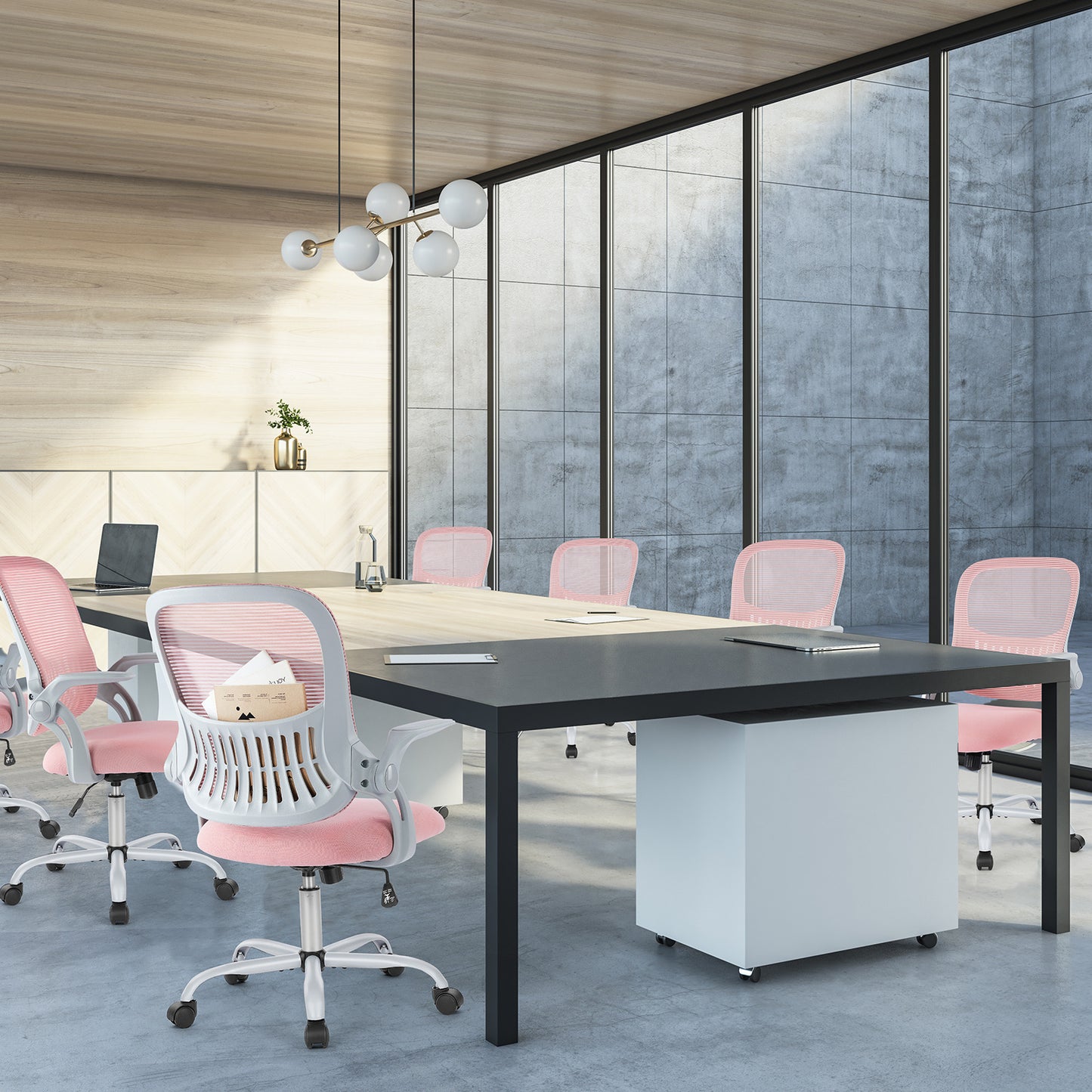 US Local Tall Office Chair For Standing Desk With Adjustable Foot Ring,Counter Height Office Chairs