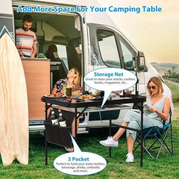 US Local Hanging Storage Net For 35.43x23.62 Camping Table Under Table Folding