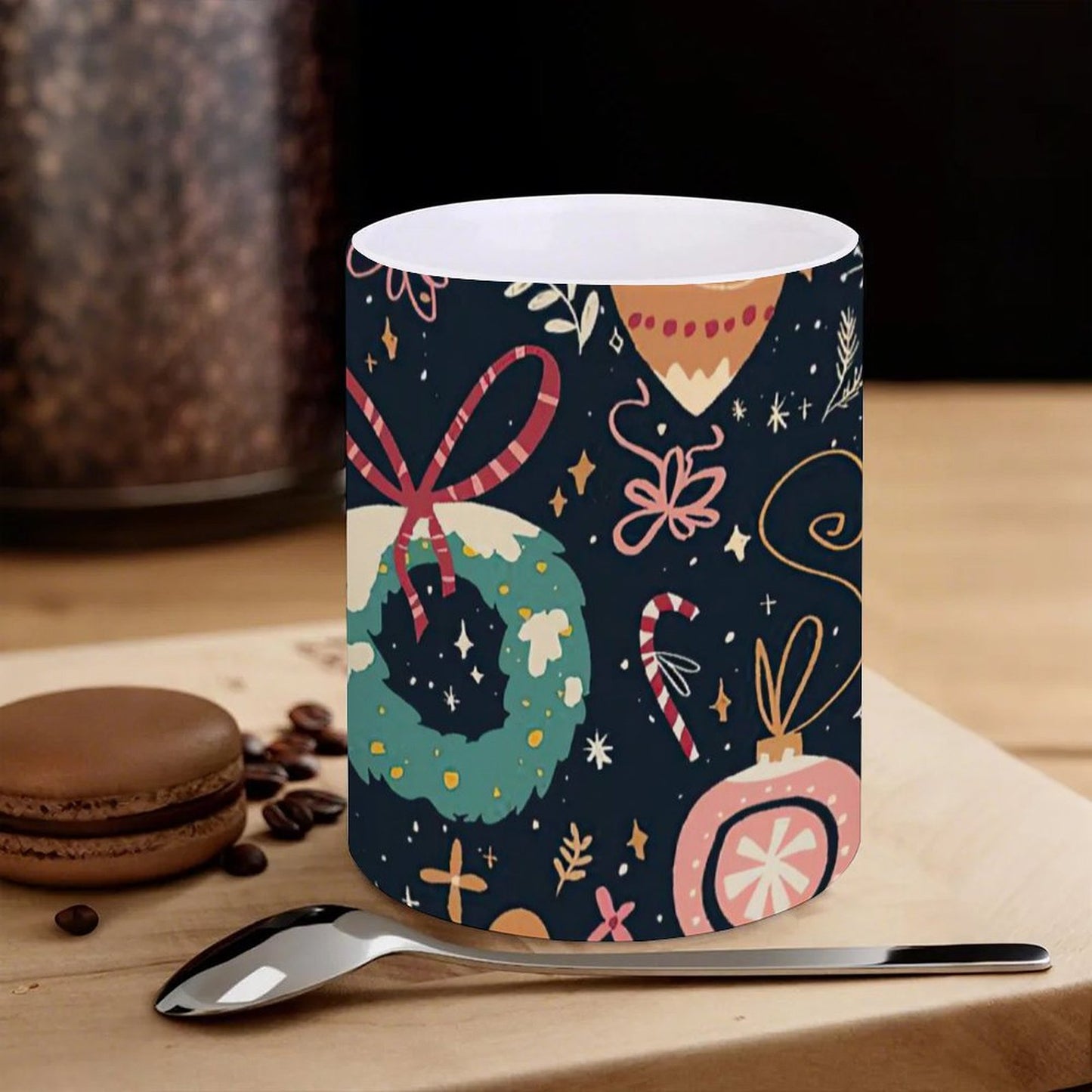 POD US Local White mug with full print, Christmas Gift 0087