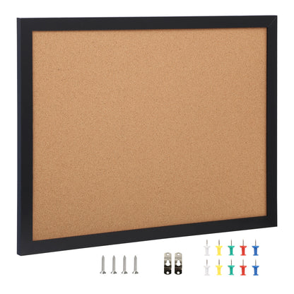US Local VEVOR Cork Board, 36x24 Inches Bulletin Board With MDF Sticker Frame, Vision Board Includes 10 Pushpins, For Display And Decoration In Office Home And School