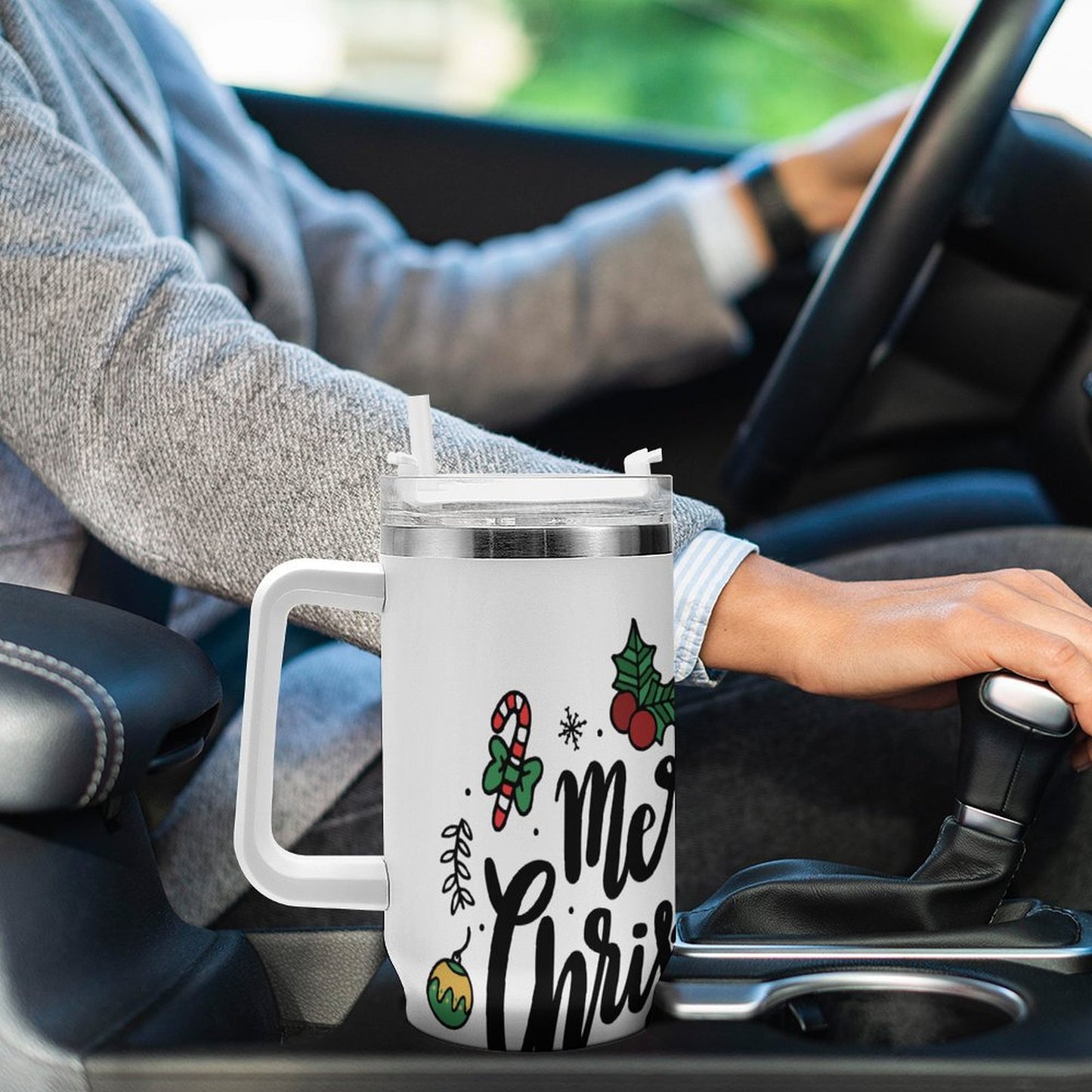 PHDT00273 POD US Local Tumbler 40 oz Large Capacity Car Cup Christmas