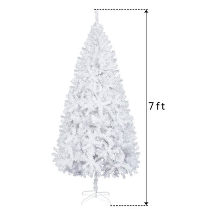 US Local White 7ft, 950 Branches, PVC Material Christmas Tree