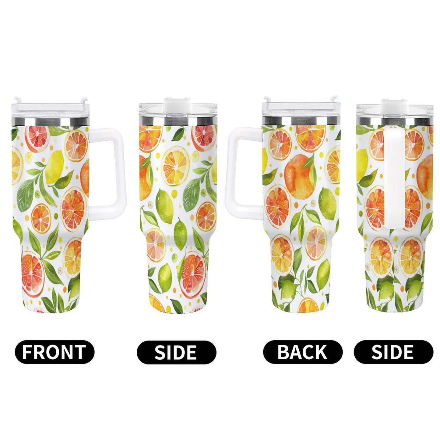 PHDT00344 POD US Local Tumbler 40 oz Large Capacity Car Cup Citrus, Fruit