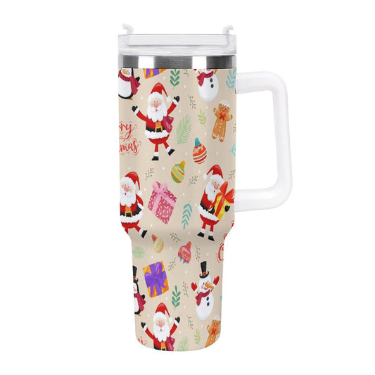 POD US Local Tumbler 40 oz Large Capacity Car Cup Christmas Santa, Gifts