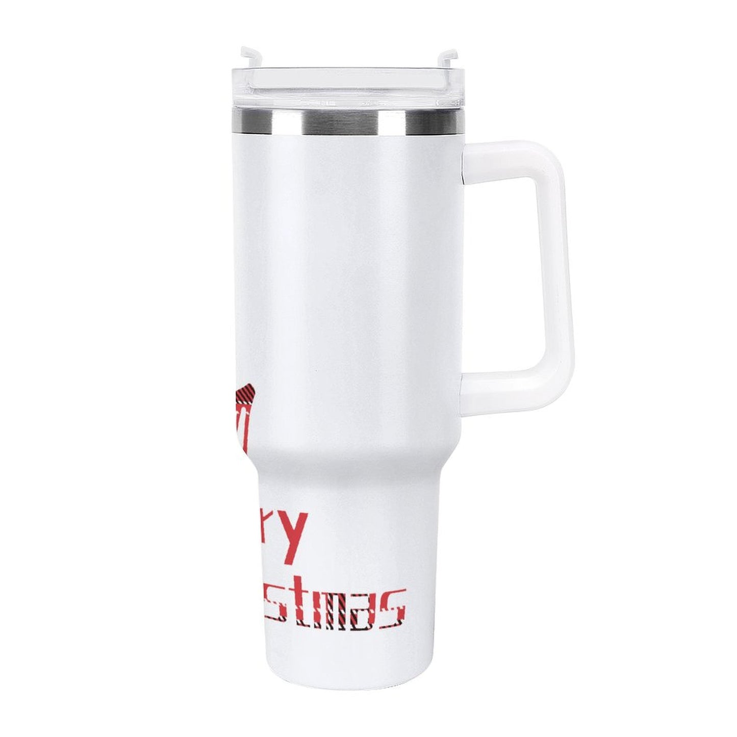 PHDT00432 POD US Local Tumbler 40 oz Large Capacity Car Cup Plaid Christmas Deer