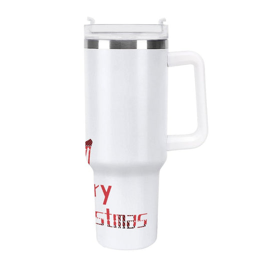 PHDT00432 POD US Local Tumbler 40 oz Large Capacity Car Cup Plaid Christmas Deer