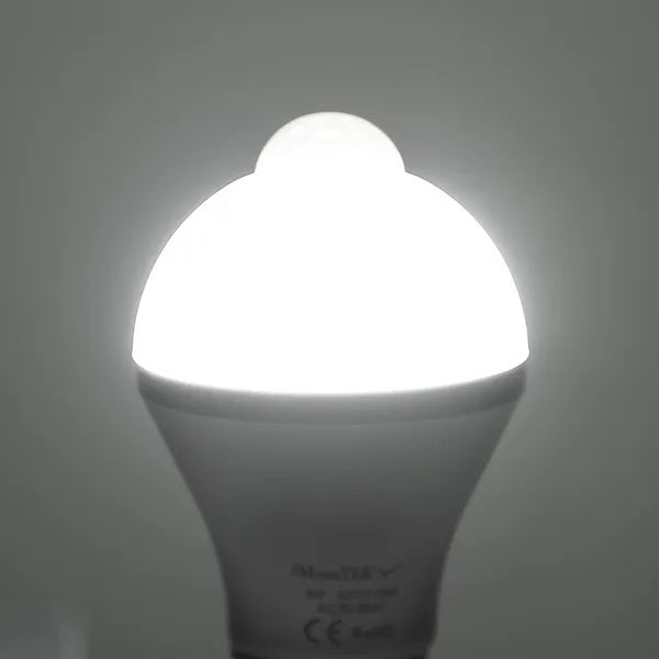 US Local E27 Motion Sensor Light Bulb 9W 5W 6500K Dusk To Dawn