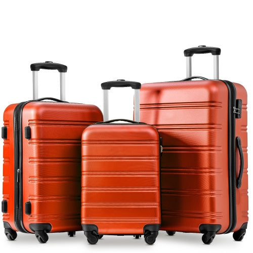 UK Local ABS Hard Shell Travel Trolley Suitcase 4 Wheel Luggage Set Hand Luggage, 20