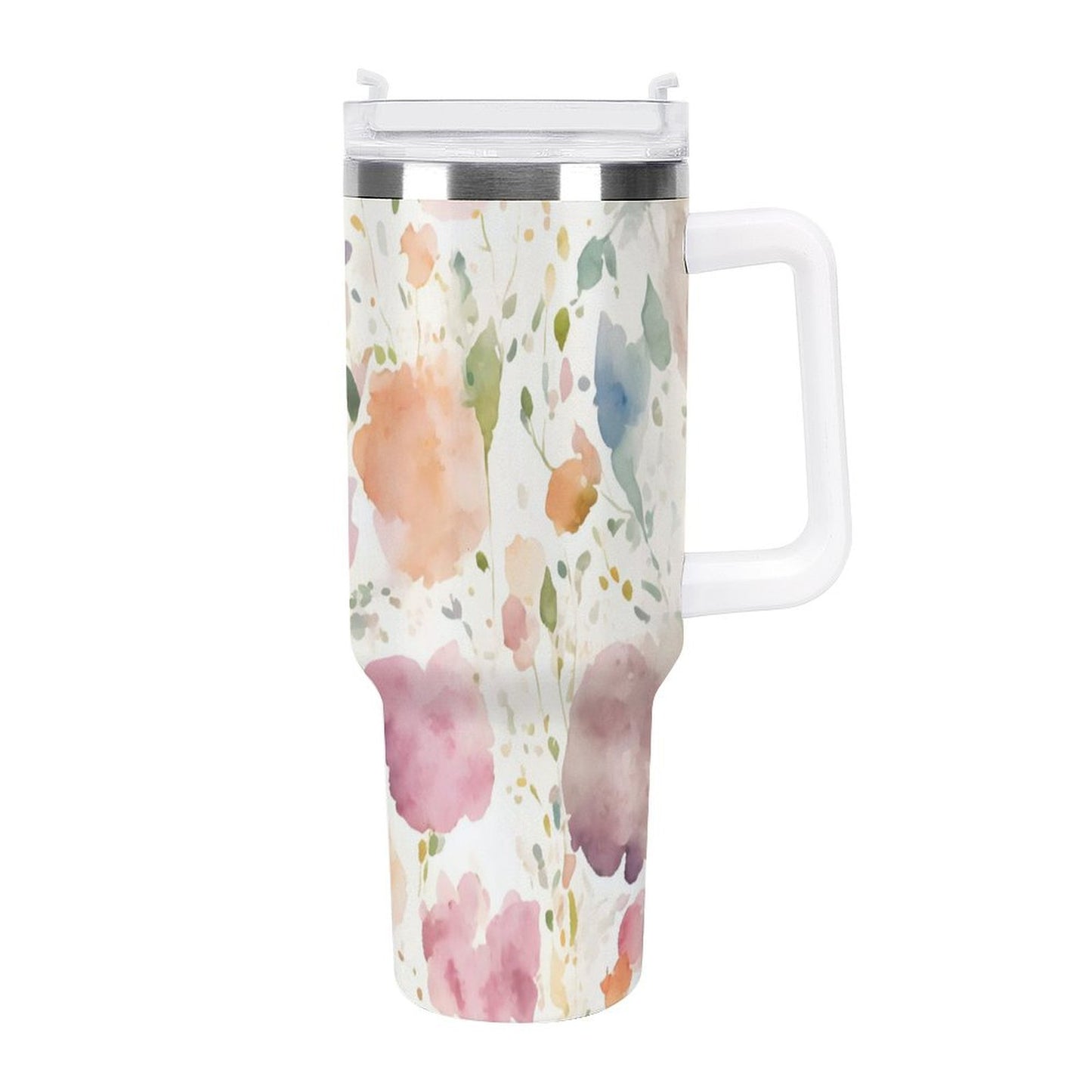 PHDT00376 POD US Local Tumbler 40 oz Large Capacity Car Cup Flowers, Watercolor, Spring, Warmth