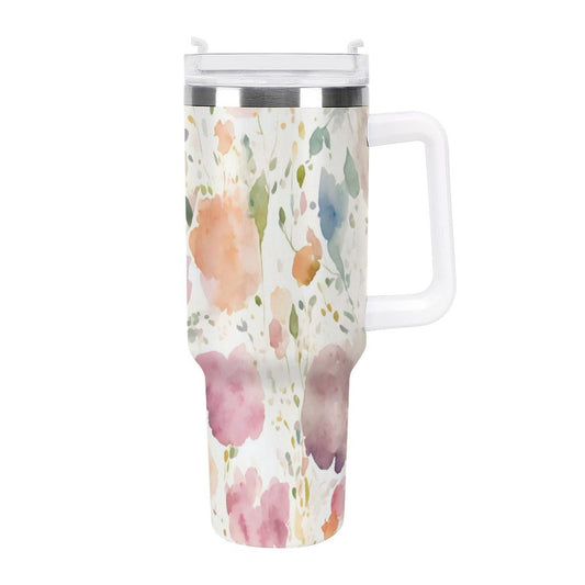 PHDT00376 POD US Local Tumbler 40 oz Large Capacity Car Cup Flowers, Watercolor, Spring, Warmth