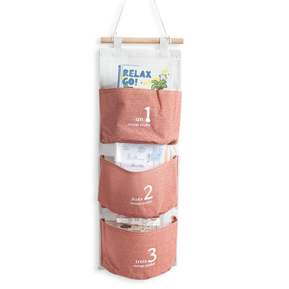 US Local Three-layer Hanging Storage-Pink 5095