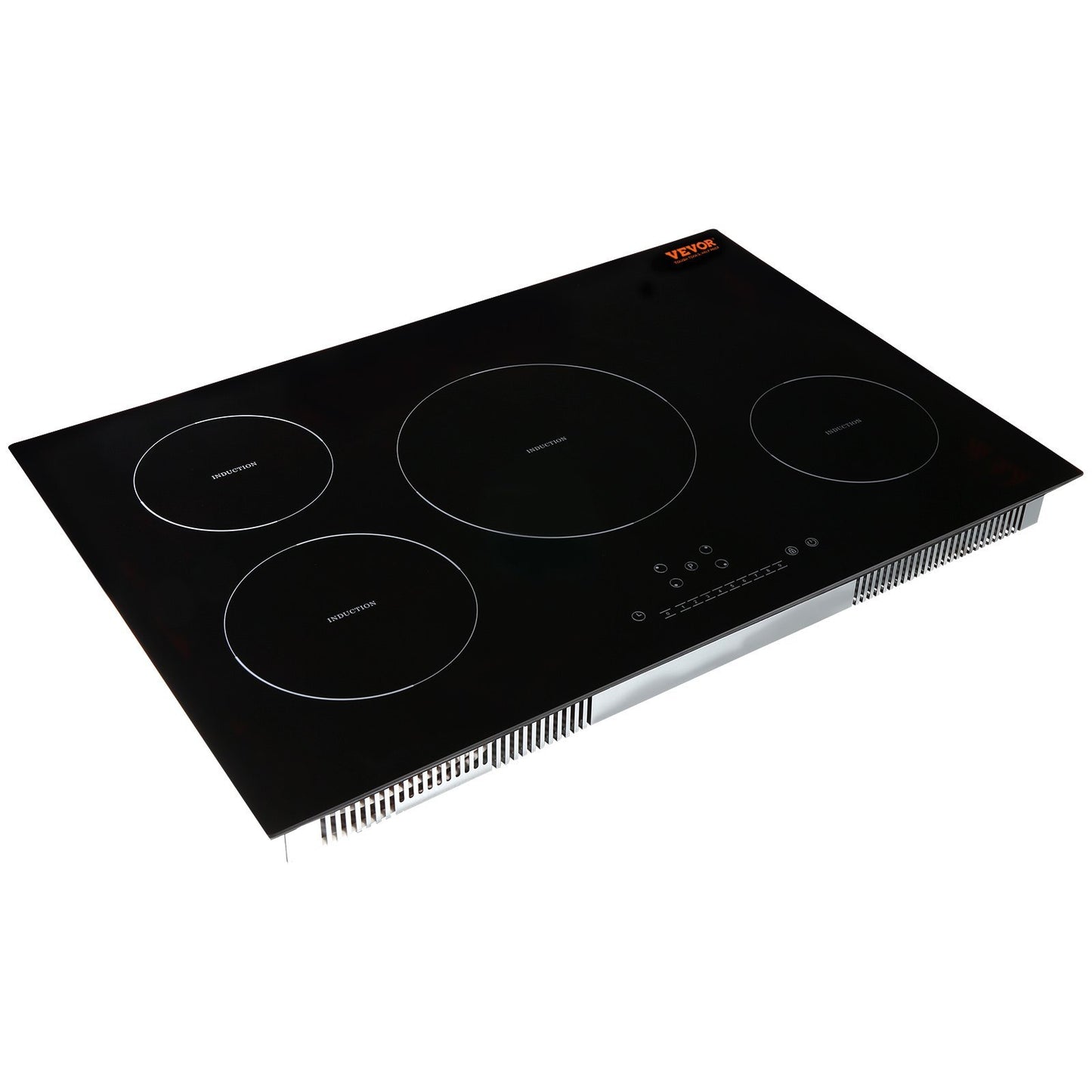 US Local Electric Cooktop, 4 Burners, 30 Induction Stove Top, Built-in Magnetic Cooktop 7500W, 9 Heating Level Multifunctional Burner, LED Touch Screen With Child Lock Over-Temperature Protection