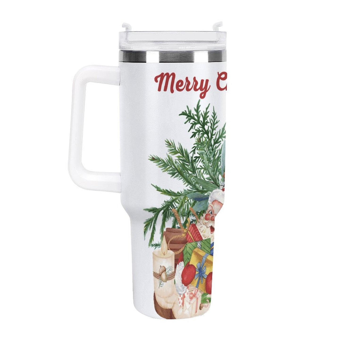 PHDT00340 POD US Local Tumbler 40 oz Large Capacity Car Cup Christmas, Santa Claus