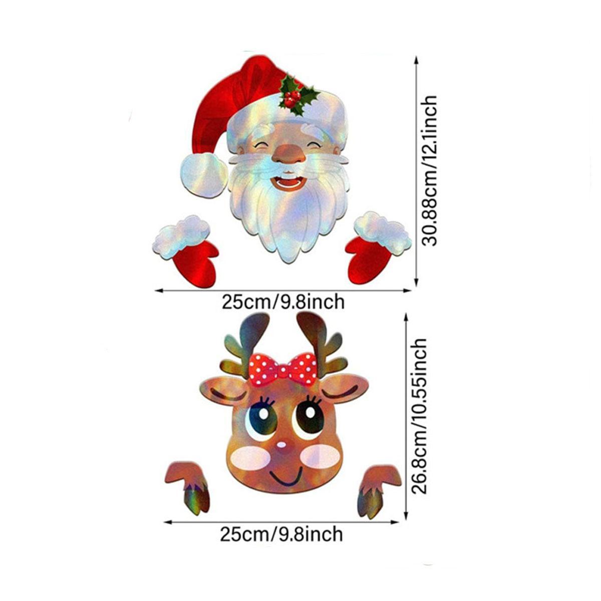US Local Garden Custom Santa Claus Design Christmas Fence Decoration Set