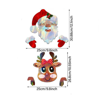 US Local Garden Custom Santa Claus Design Christmas Fence Decoration Set