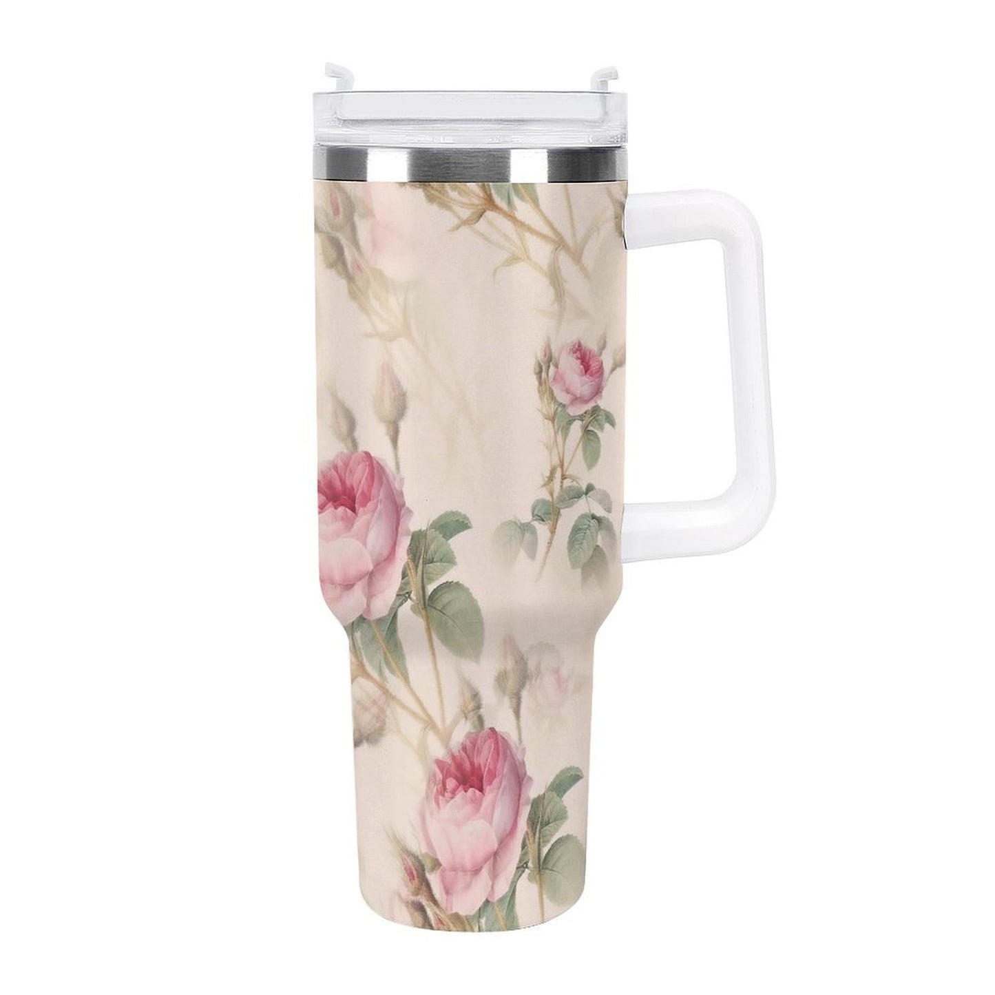 PHDT00120 POD US Local Tumbler 40 oz Large Capacity Car Cup Roses