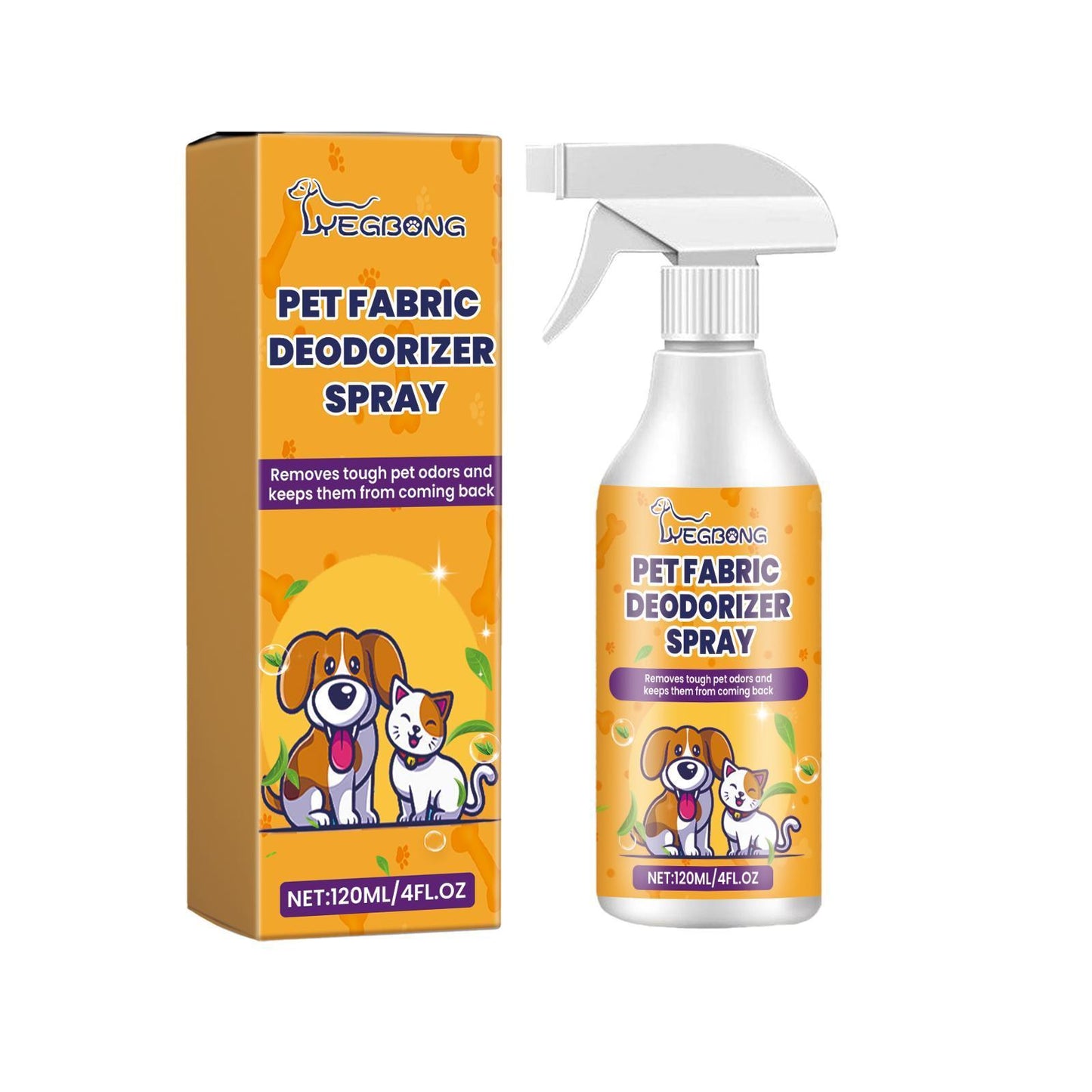 US Local Yebang Pet Fabric Deodorizer Spray Air Clean Pet Odor Indoor Long-lasting Air Freshener Deodorizer