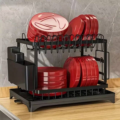 US Local Kitchen Double Drain Rack
