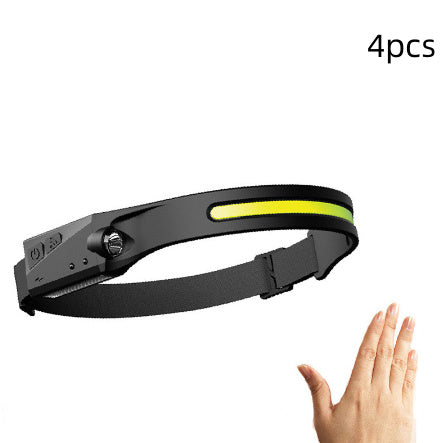 USA Local COB LED Induction Riding Headlamp Flashlight USB Rechargeable Waterproof Camping Headlight With All Perspectives Hunting Light