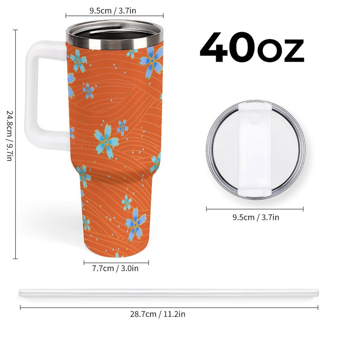 PHDT00447 POD US Local Tumbler 40 oz Large Capacity Car Cup Sakura
