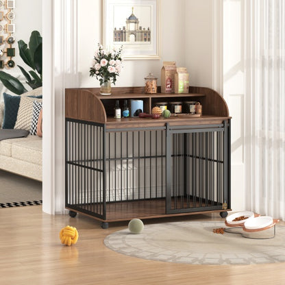 US Local The Wooden Kennel Kennel Is Suitable For Large Medium-sized Dogs