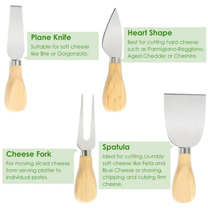 US Local Bamboo Charcuterie Cheese Board Platter Board Serving Tray