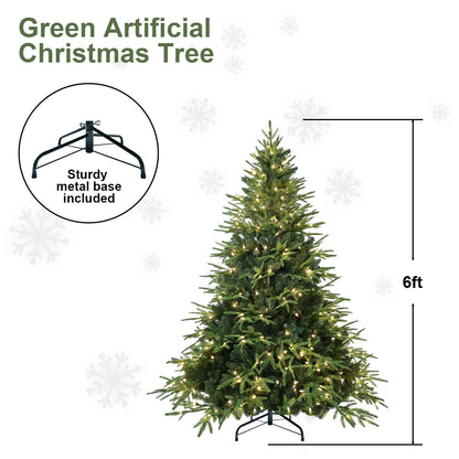 US Local PVC Christmas Tree, Christmas Decorations, Green, With Lights