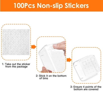 US Local 25 Pcs Clear Plastic Drawer Organizers Set