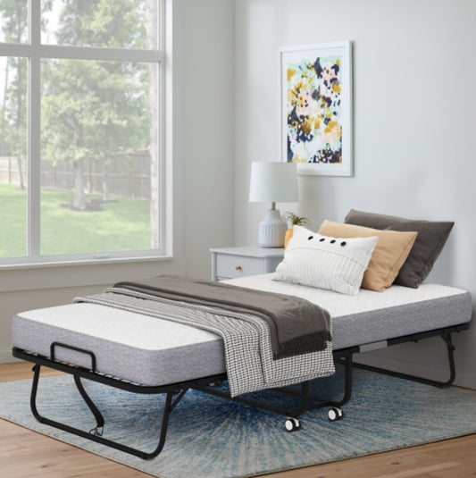 US Local Folding Bed With Mattress Foam Mattress