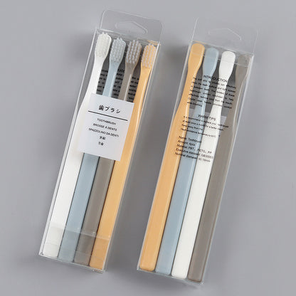 Macaron Small Head Toothbrush 4pcs Adult Soft Toothbrush