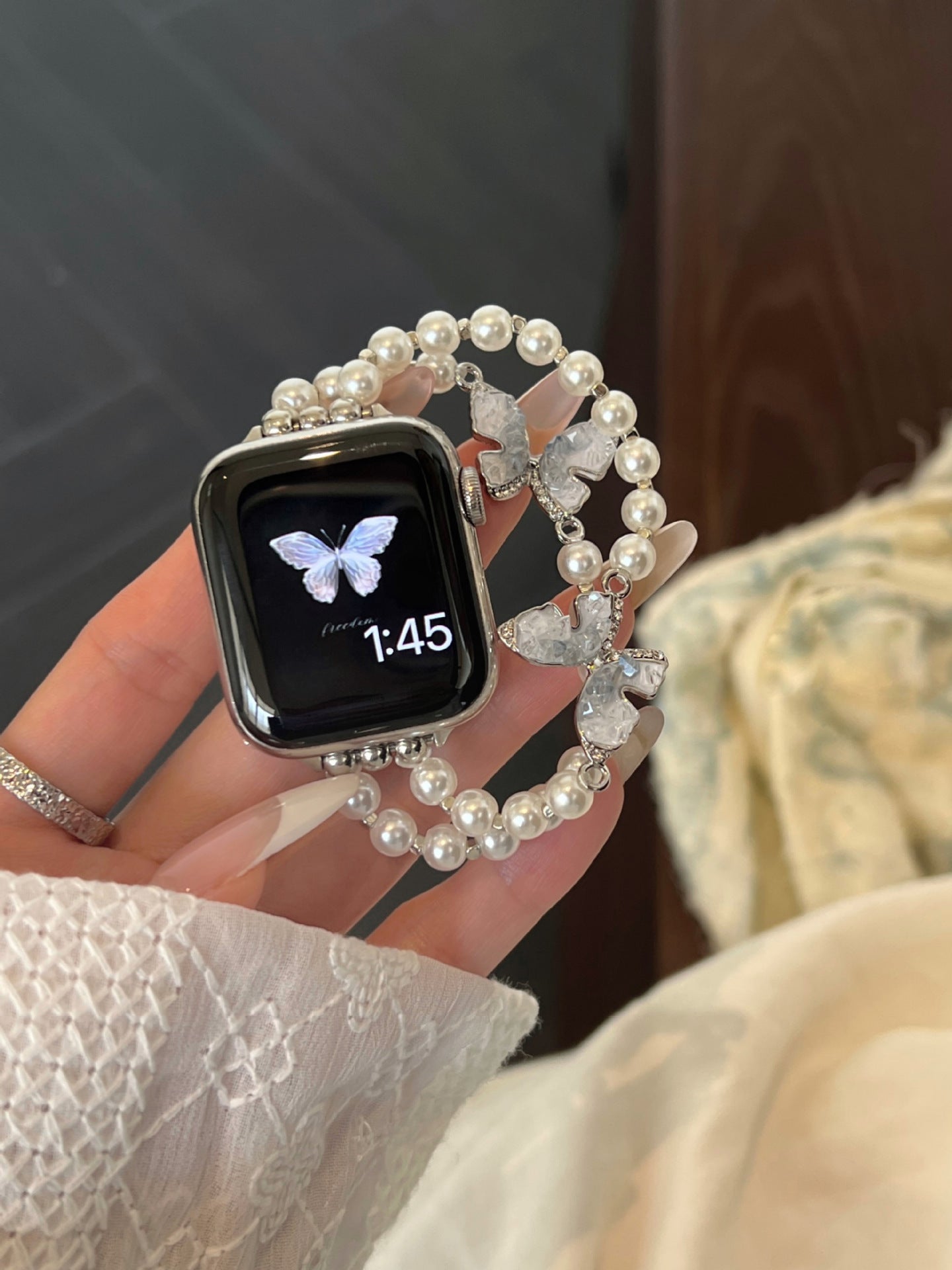 Gravel Butterfly Bead Necklace Series Strap