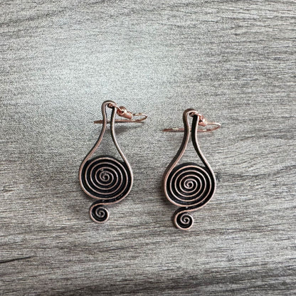 Retro Spiral Psychedelic Earrings For Women Fashion Personality Earrings