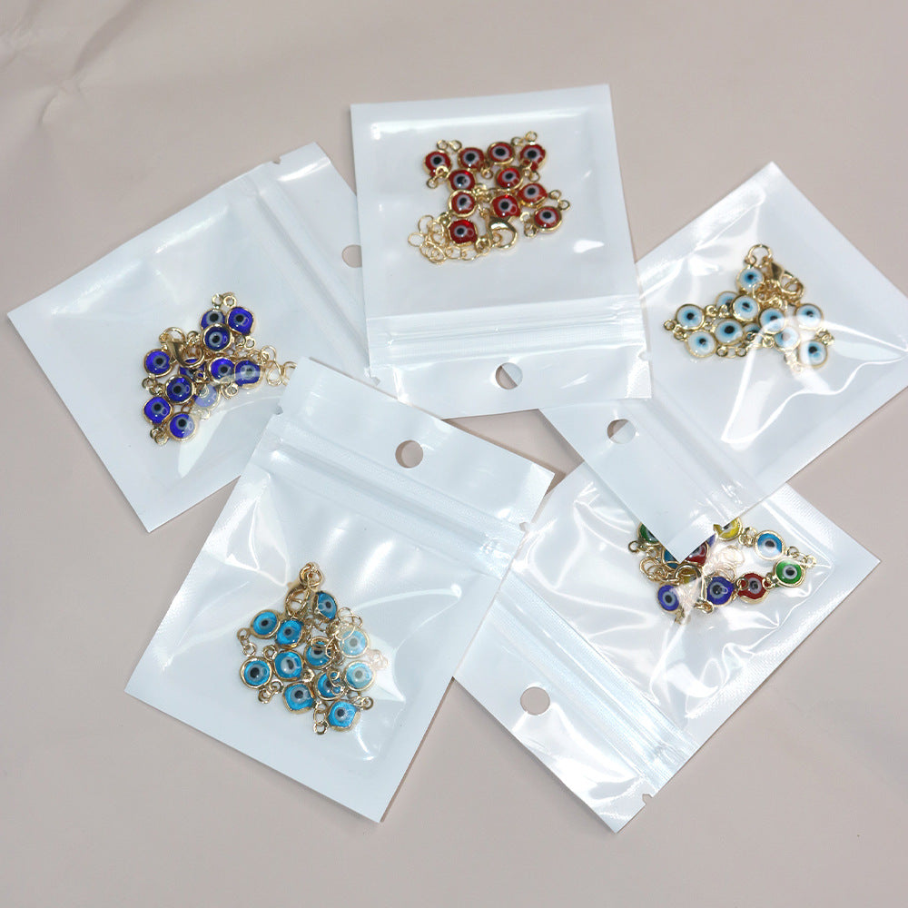 Adjustable Retro Colorful Oil Necklace Eye Bracelet