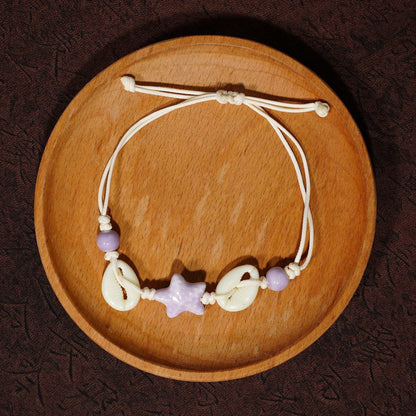 Women's All-match Artistic Marine Shell Carrying Strap