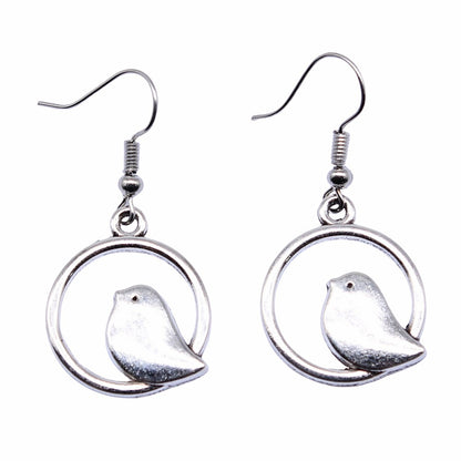 Retro Simple Handmade Ornament Bird Earrings Eardrops