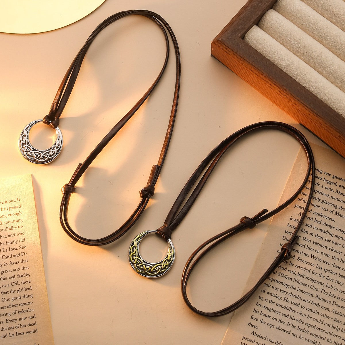 Nordic Ethnic Sweater Chain Trendy Cool Round Necklace