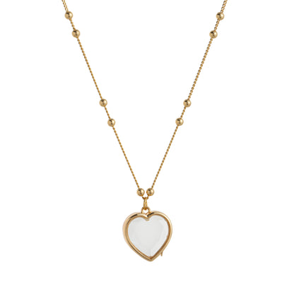 Love Glass Box Diy Necklace 12th Birthday Stone Pendant