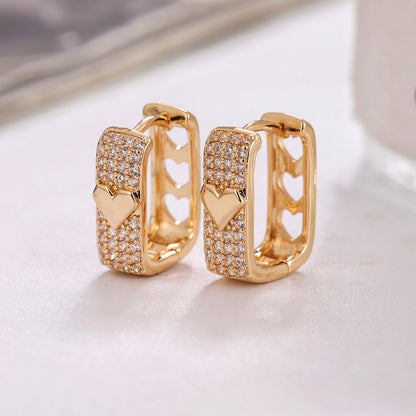 Women's Fashion Hollowed-out Love Ear Clip
