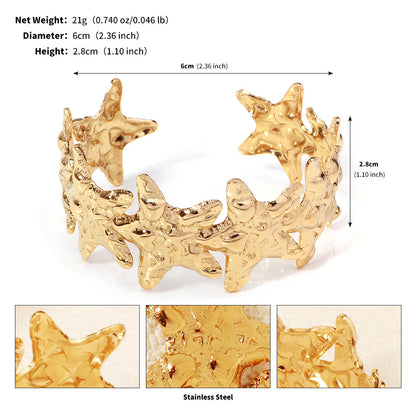 New Stainless Steel Bracelet Light Luxury 18k Geometric