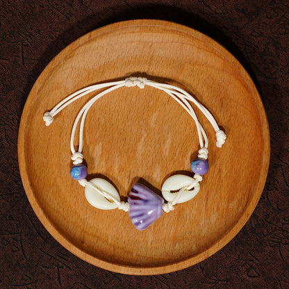 Women's All-match Artistic Marine Shell Carrying Strap