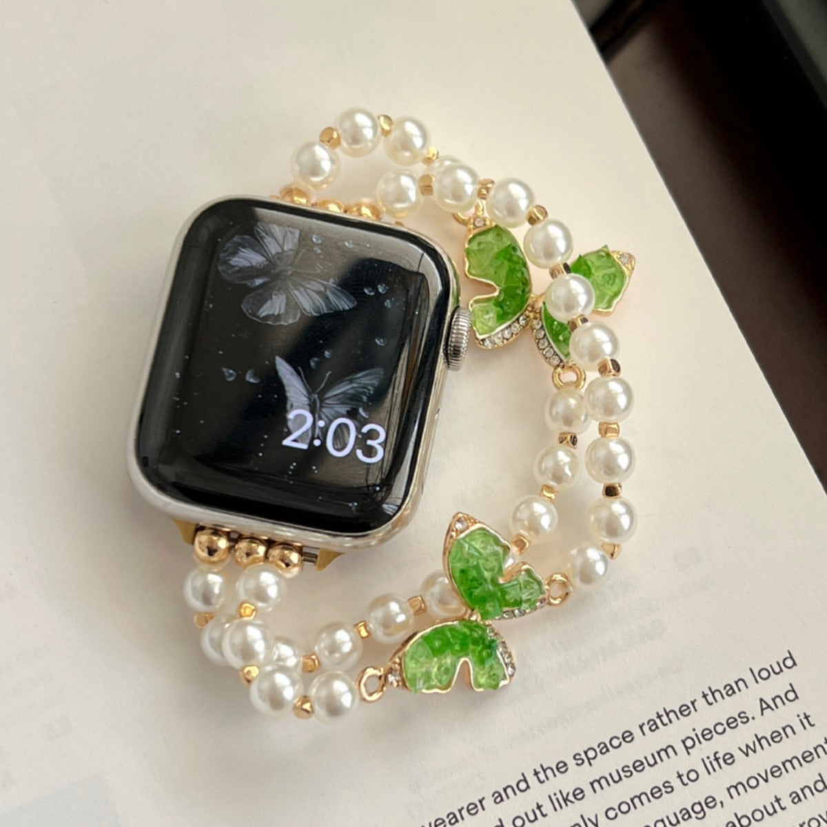 Gravel Butterfly Bead Necklace Series Strap