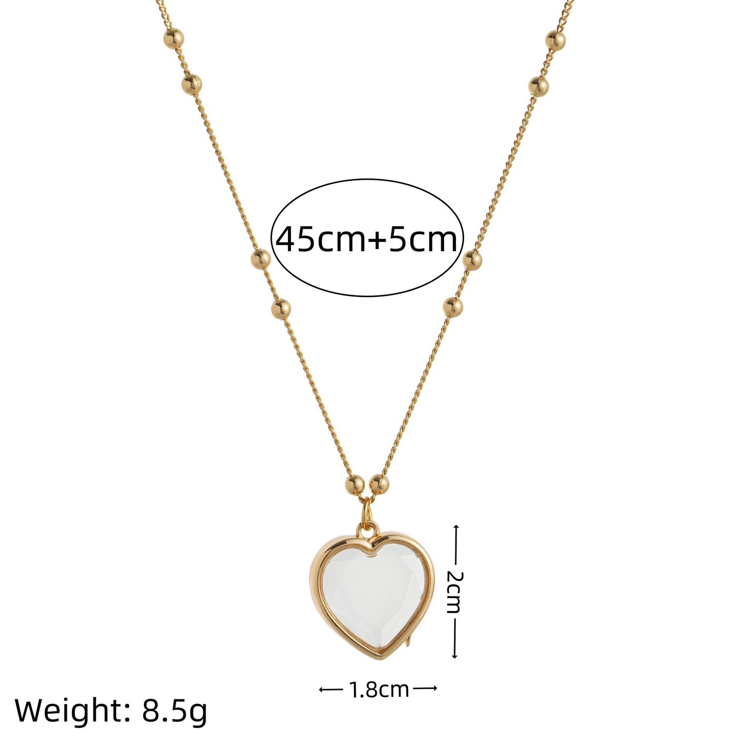 Love Glass Box Diy Necklace 12th Birthday Stone Pendant