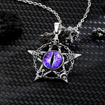 Trendy Retro Five-pointed Star Pendant Alloy Punk Independent Packaging Pendant