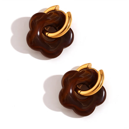 Colorful Flowers Ear Ring Minimalism Earrings Ornament