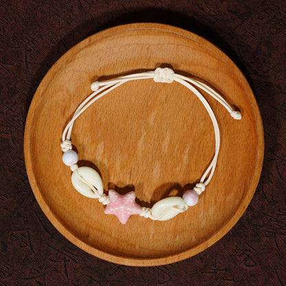 Women's All-match Artistic Marine Shell Carrying Strap