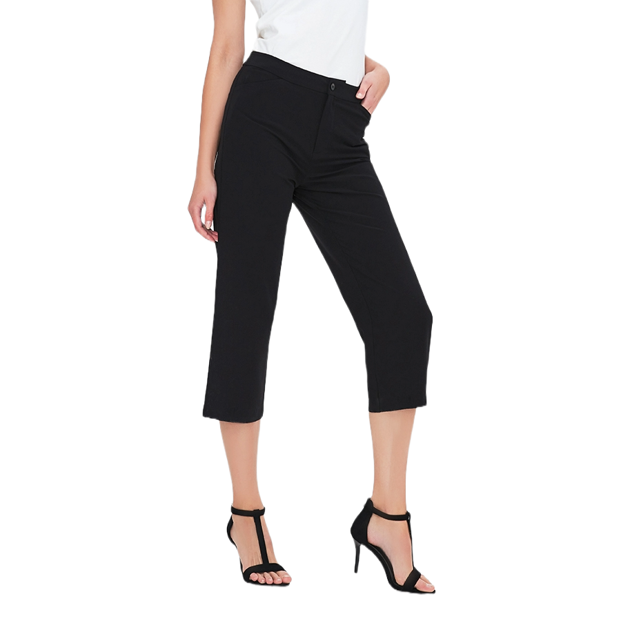 Woman Summer Thin Casual Slim Fit Stretch Cropped Pants iTopMax