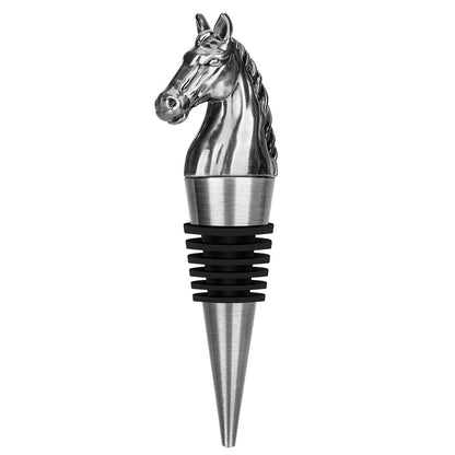 US Local Luxury Horse Head Wine Bottle Stopper Animal-shaped Wine Stopper For Preserving Red Wine, A Kitchen Storage Gift, A Birthday Gift For Universal Wine Preservation Supplies.