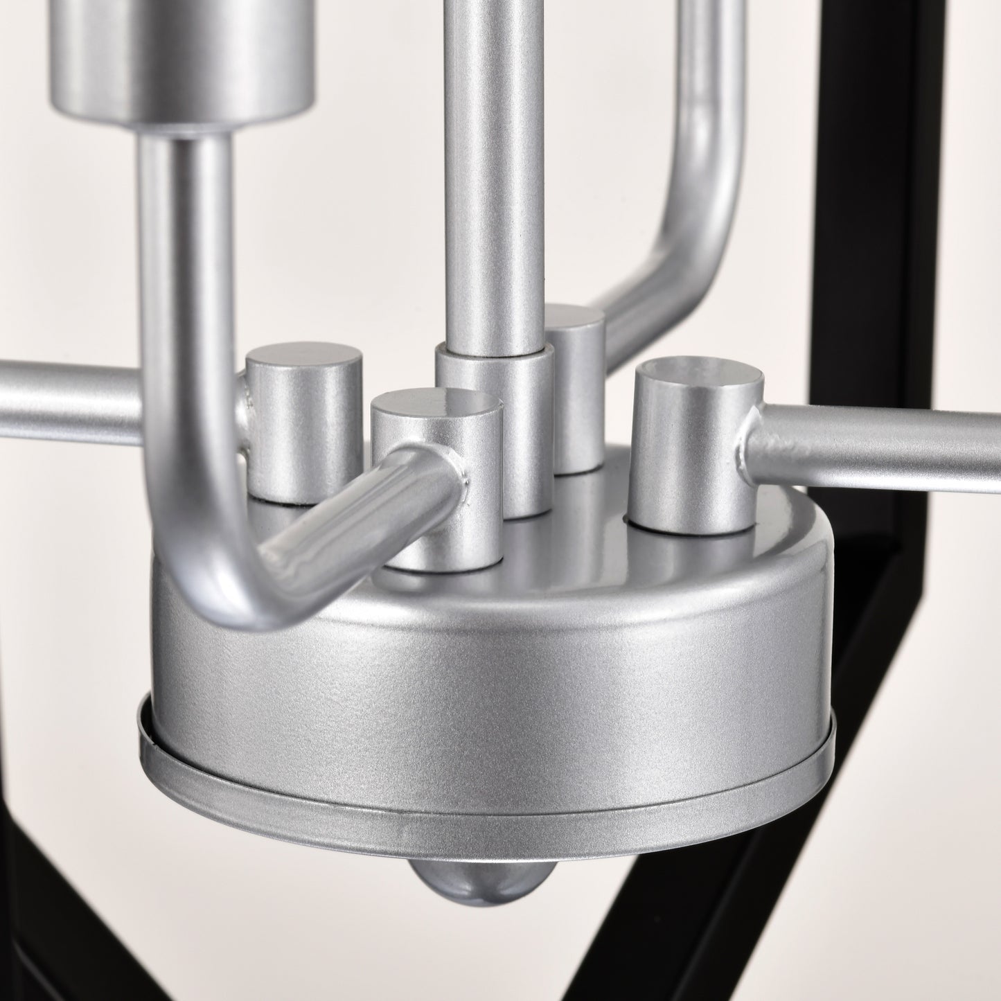 US Local 4-Light Farmhouse Kitchen Chandeliers, Matte Black And Sliver Vintage Rustic Cage Light Fixture Adjustable Height Chandeliers For Dining Room Hallway Foyer Entryway E12 Bulbs Not Included