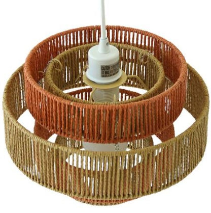 US Local Dorset Pendant Lamp - White And Natural Terracotta